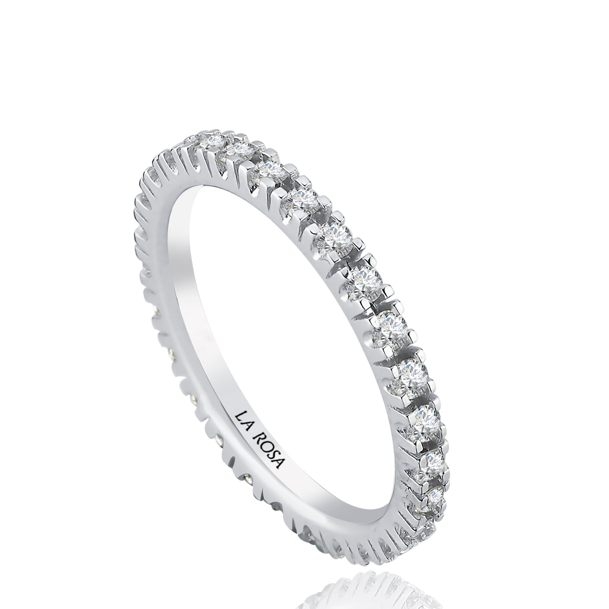 Inel ETERNITY MD37228 DIN AUR ALB 14K CU DIAMANTE - Bijuterii LA ROSA