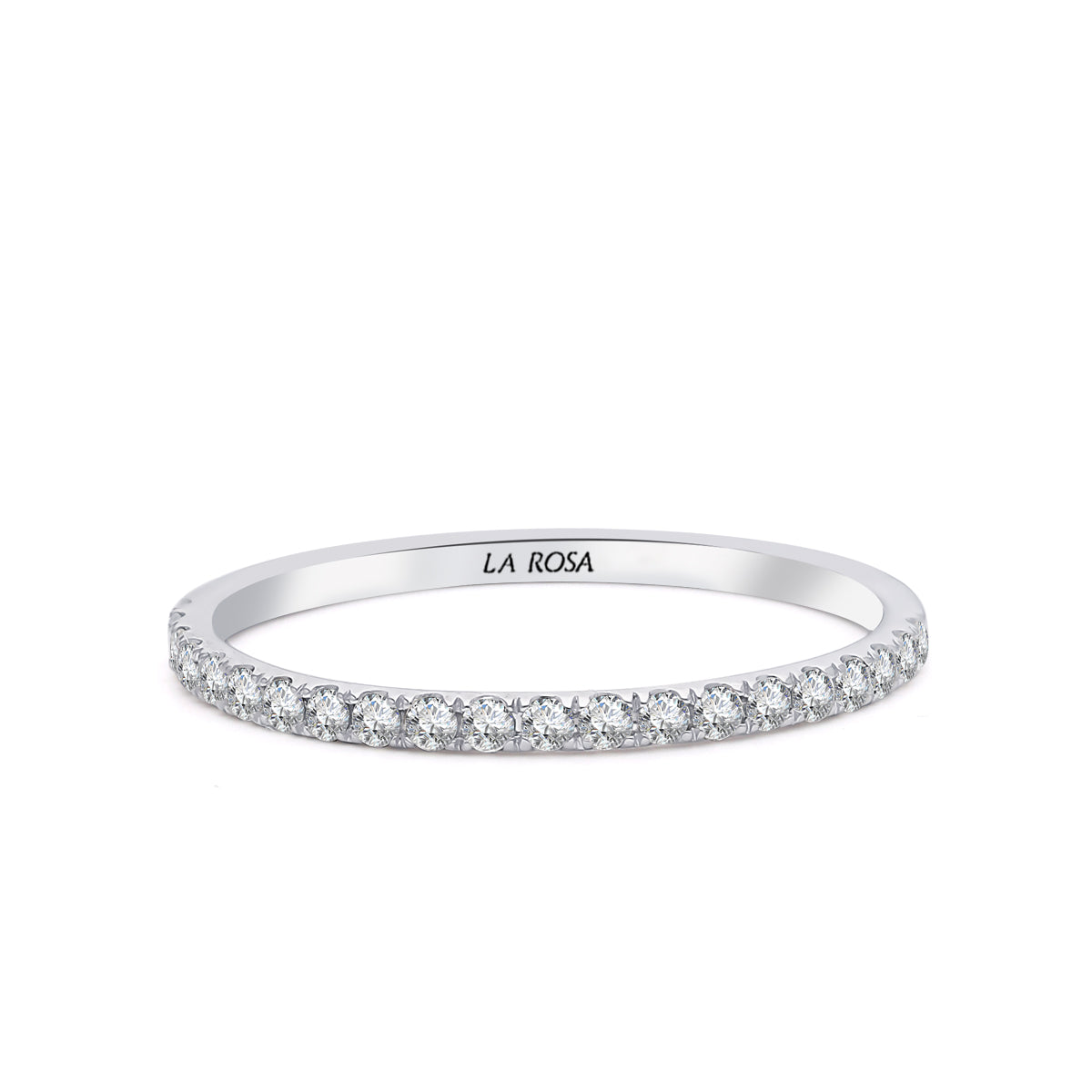 Inel Eternity MD60659 din aur alb 14k cu diamante - Bijuterii LA ROSA