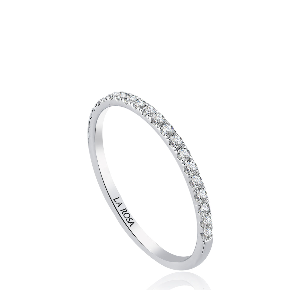 Inel Eternity MD60659 din aur alb 14k cu diamante - Bijuterii LA ROSA