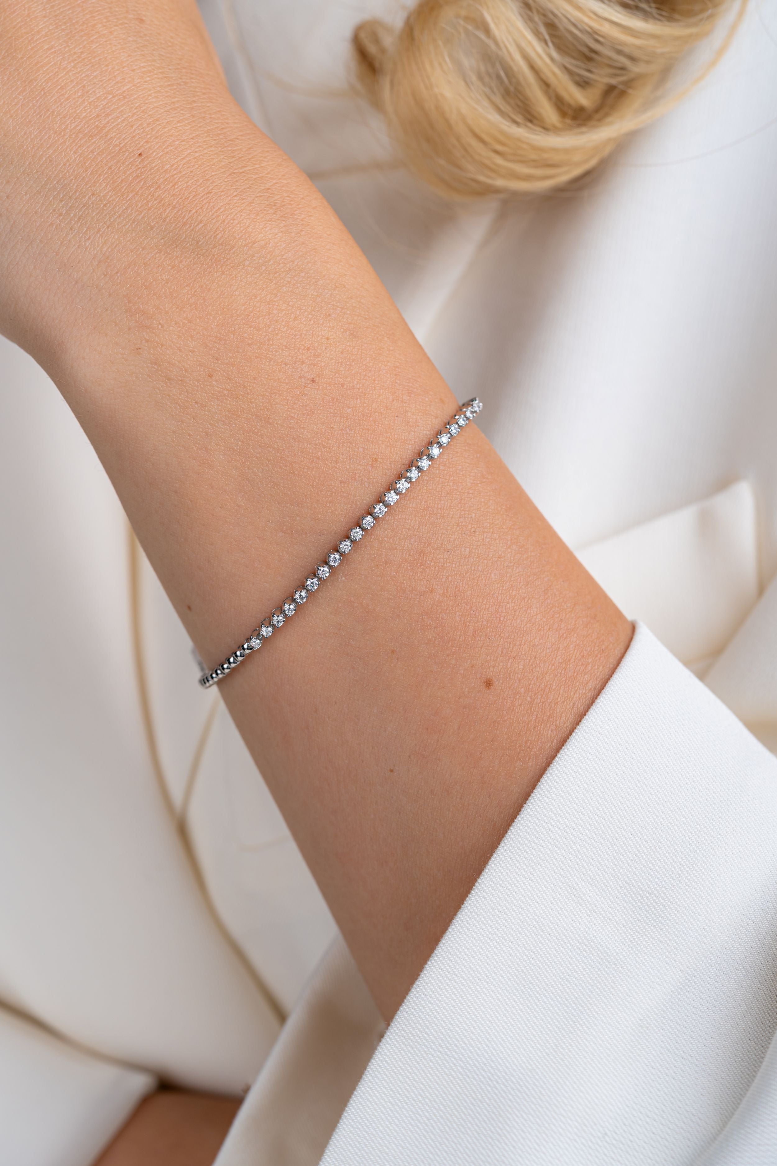 Bratara tennis MD53024 aur alb 14k cu diamante naturale rotunde 0.60ct