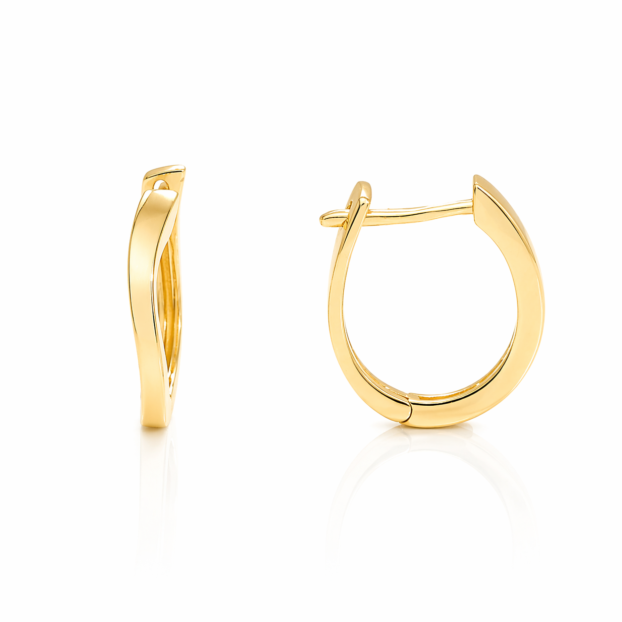 Cercei creole PRSE210 din aur galben 14k