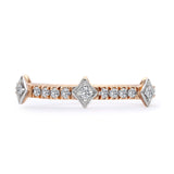 INEL ETERNITY R002372 DIN AUR ROZ 14K CU DIAMANTE