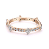 INEL ETERNITY R002372 DIN AUR ROZ 14K CU DIAMANTE