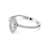 INEL R006175 DIN AUR ALB 14K CU DIAMANT MARQUISE
