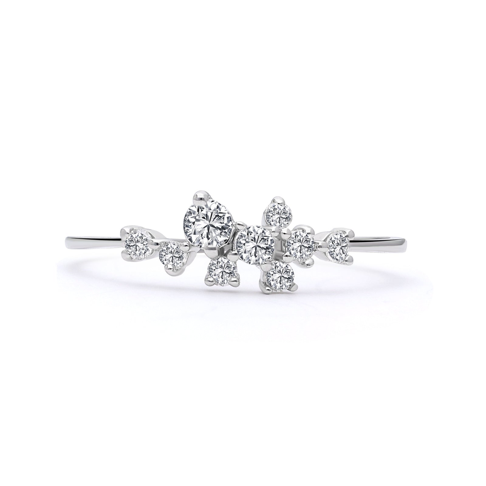INEL R006384 DIN AUR ALB CU DIAMANTE - Bijuterii LA ROSA
