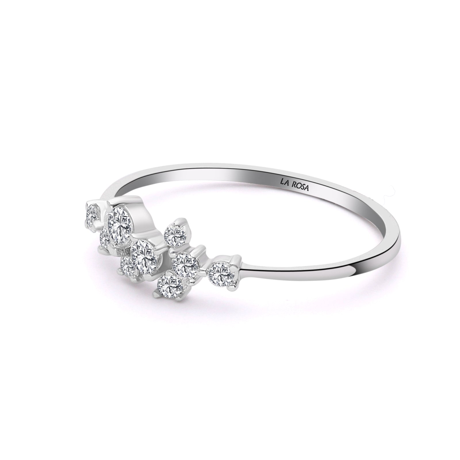 INEL R006384 DIN AUR ALB CU DIAMANTE - Bijuterii LA ROSA