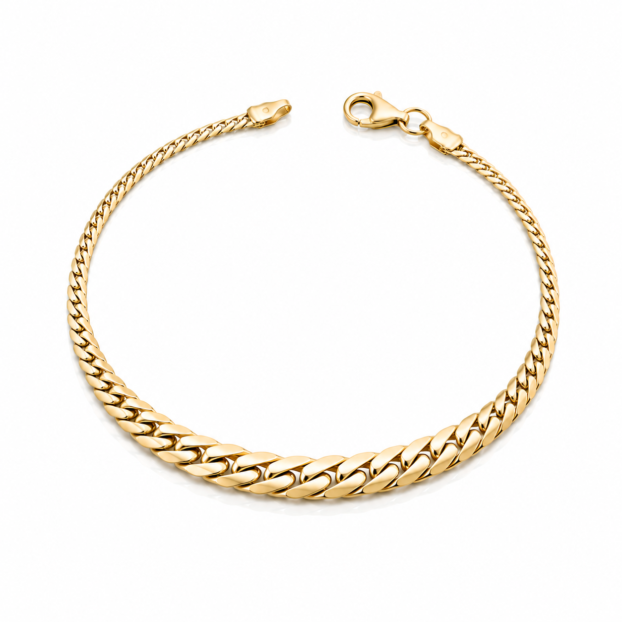 Bratara SORB003 din aur galben 14k model lant impletit