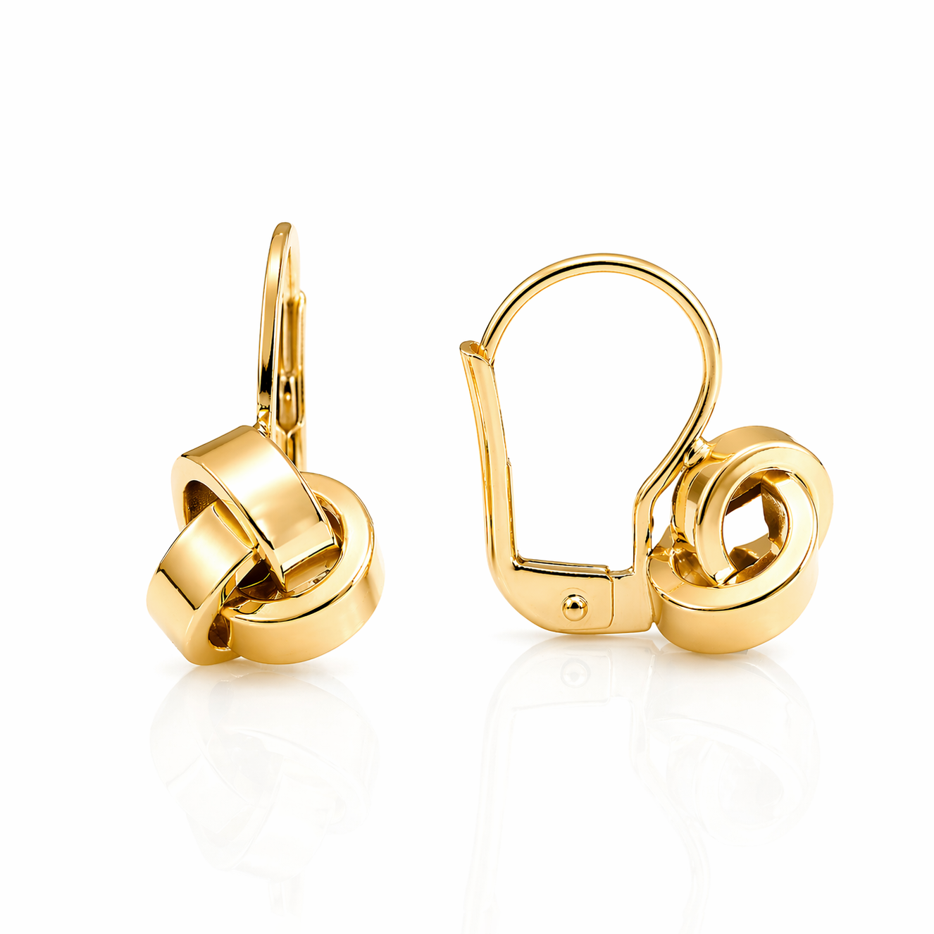 Cercei SORE003 din aur galben 14k in forma spirala