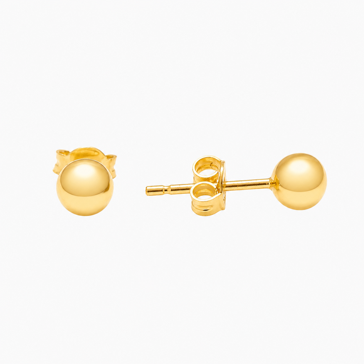 Cercei sfera SORE022 din aur galben 14k