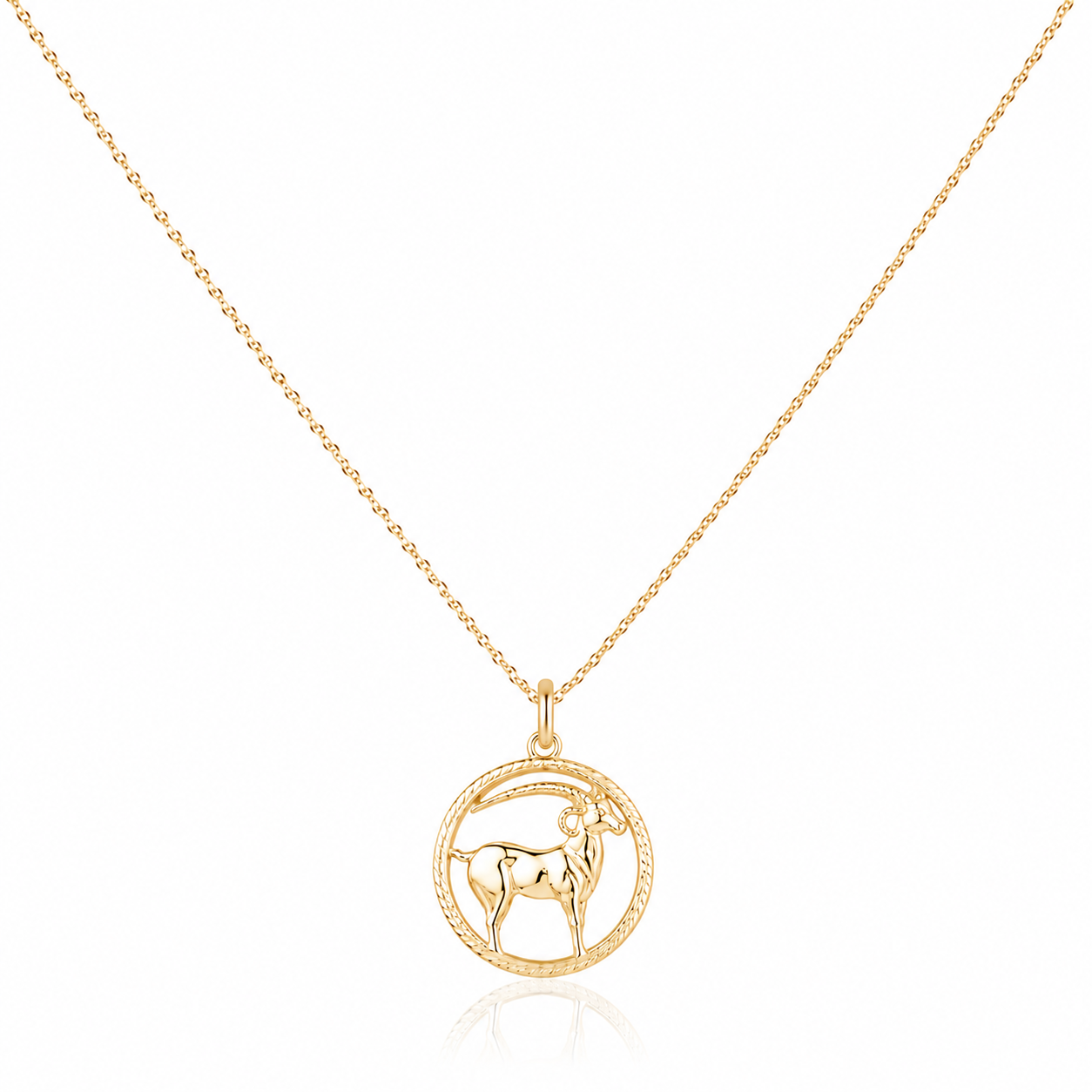 Colier zodia Capricorn din aur galben 14k SORN CAPRICORN