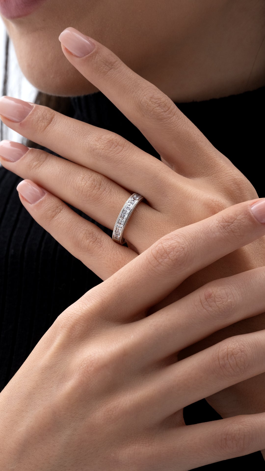 VERIGHETA RADIANCE DIN AUR ALB CU DIAMANTE - Bijuterii LA ROSA