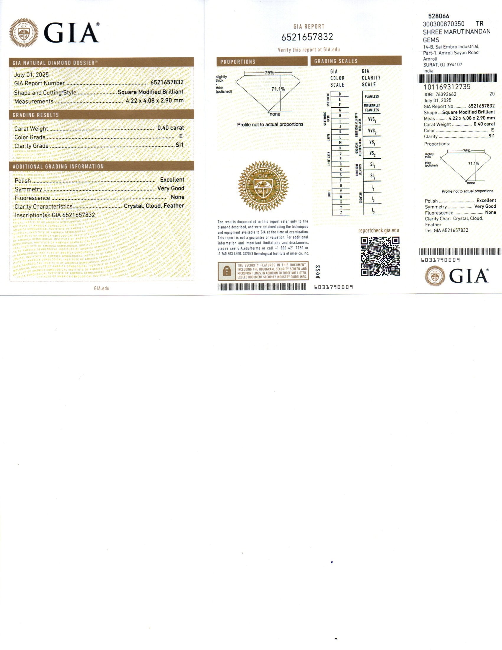 Inel de logodna LRY608 din aur alb 18k cu diamant natural 0.34ct