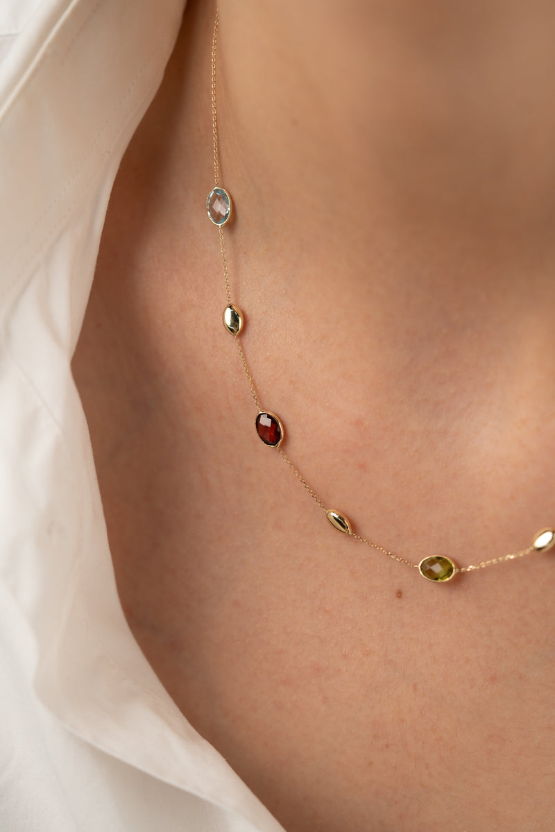 Colier PRSN043 din aur galben 14k - Bijuterii LA ROSA
