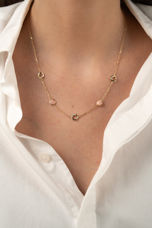 Colier PRSN081 din aur galben 14k - Bijuterii LA ROSA