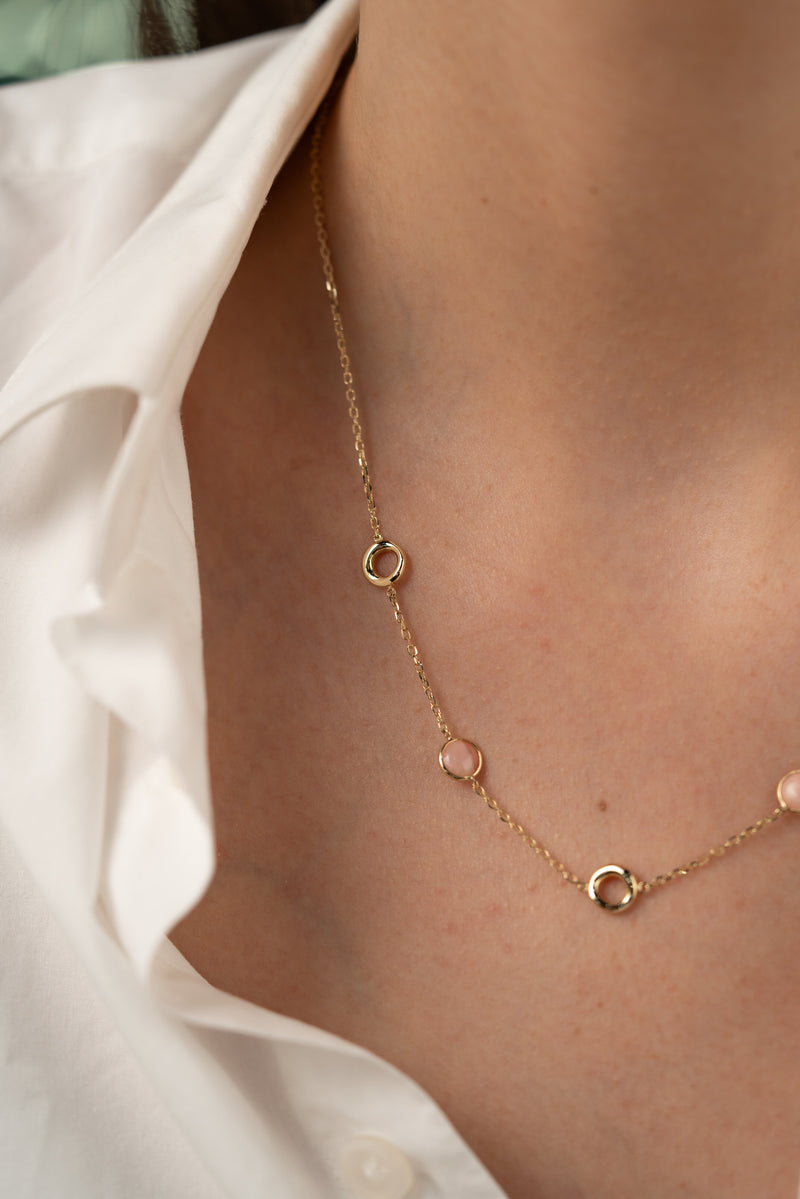 Colier PRSN081 din aur galben 14k - Bijuterii LA ROSA