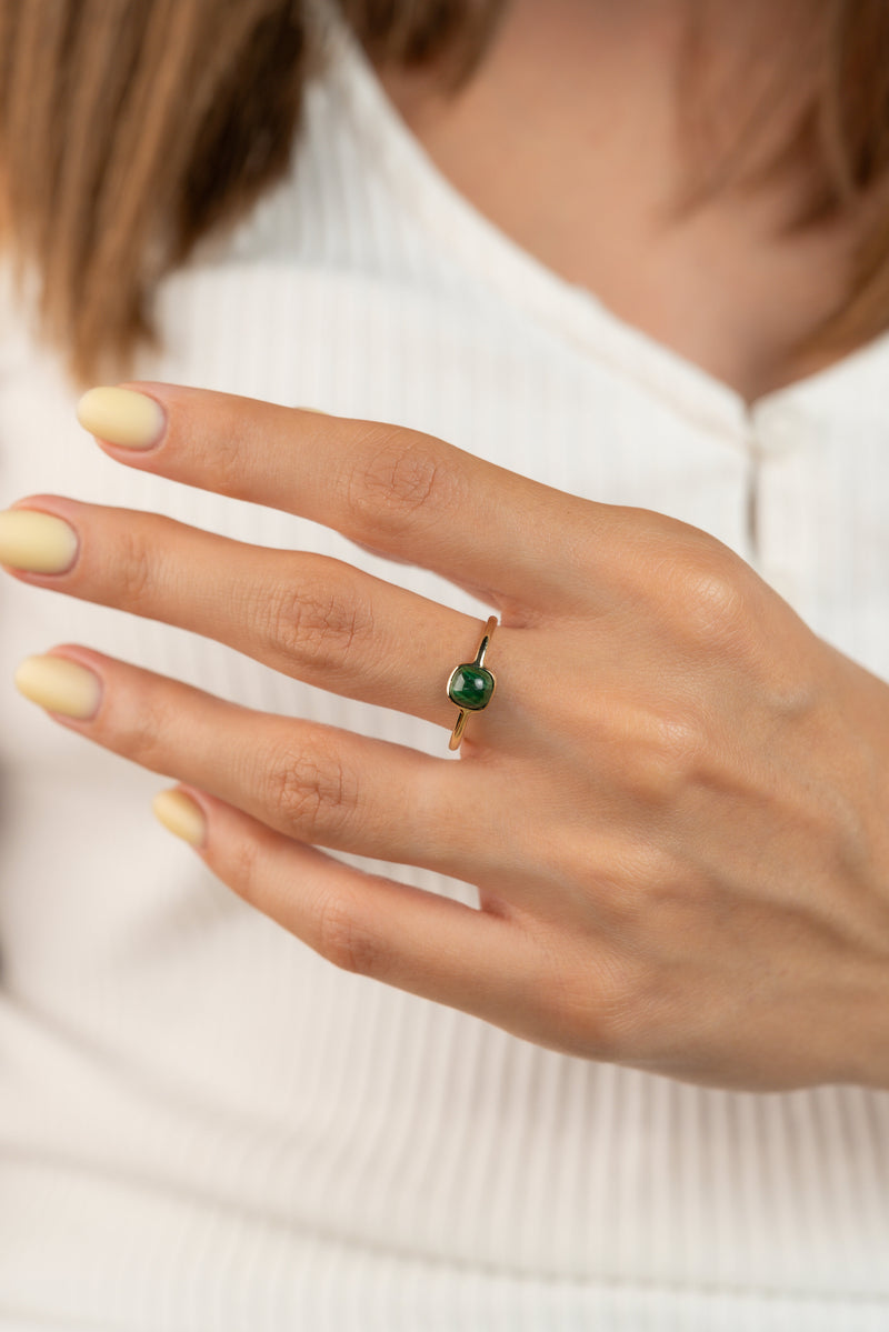 Inel PRSR165 din aur galben 14k - Bijuterii LA ROSA