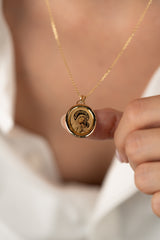 Colier PRSP073 din aur galben 14k - Bijuterii LA ROSA
