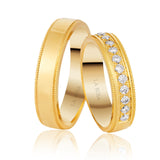 Verighete Lrsz012 din Aur Galben cu Diamante sau cu Cristale - Bijuterii LA ROSA