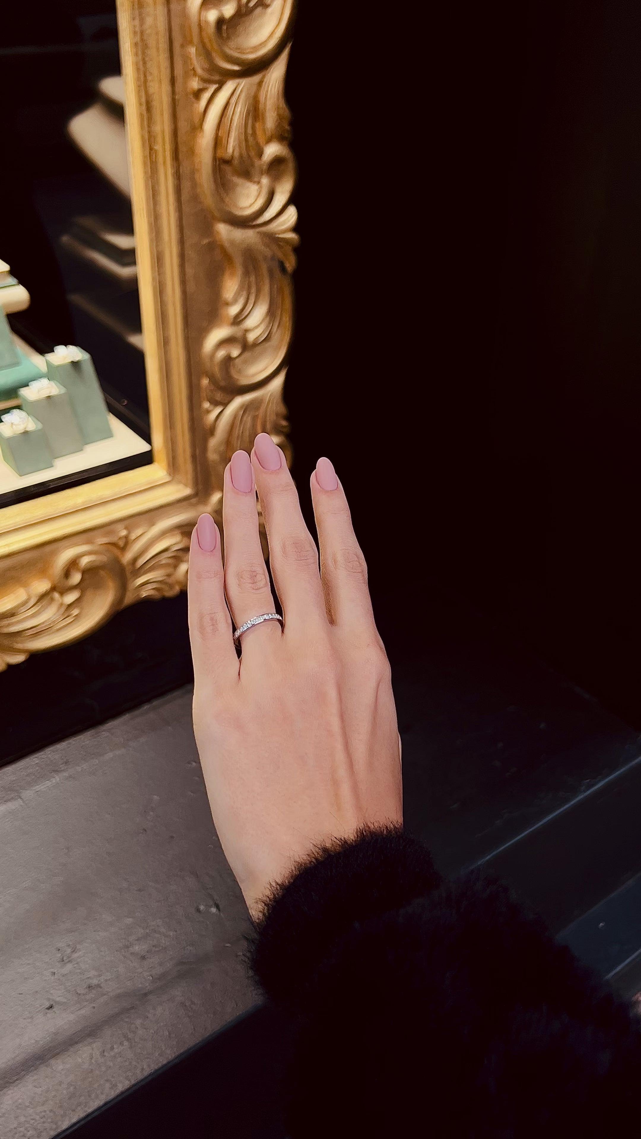 Inel de logodna BASIL din aur alb 18k cu diamante