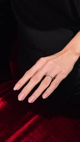 Inel de logodna LRY160 din aur alb 18k cu diamant