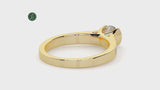 Inel de logodna BASIL din aur alb 18k cu diamante