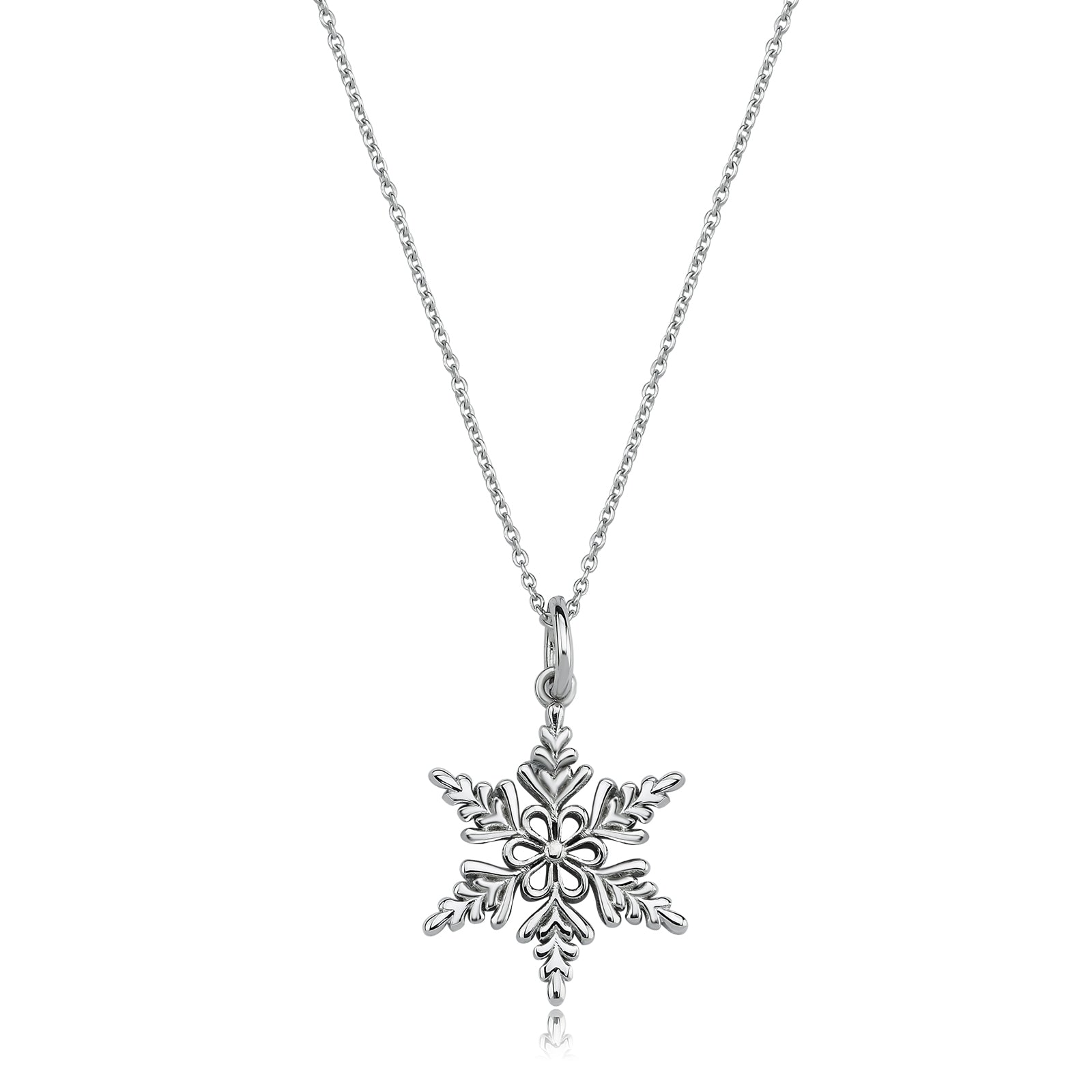 COLIER N132421 DIN AUR ALB 14K FORMA FULG - Bijuterii LA ROSA