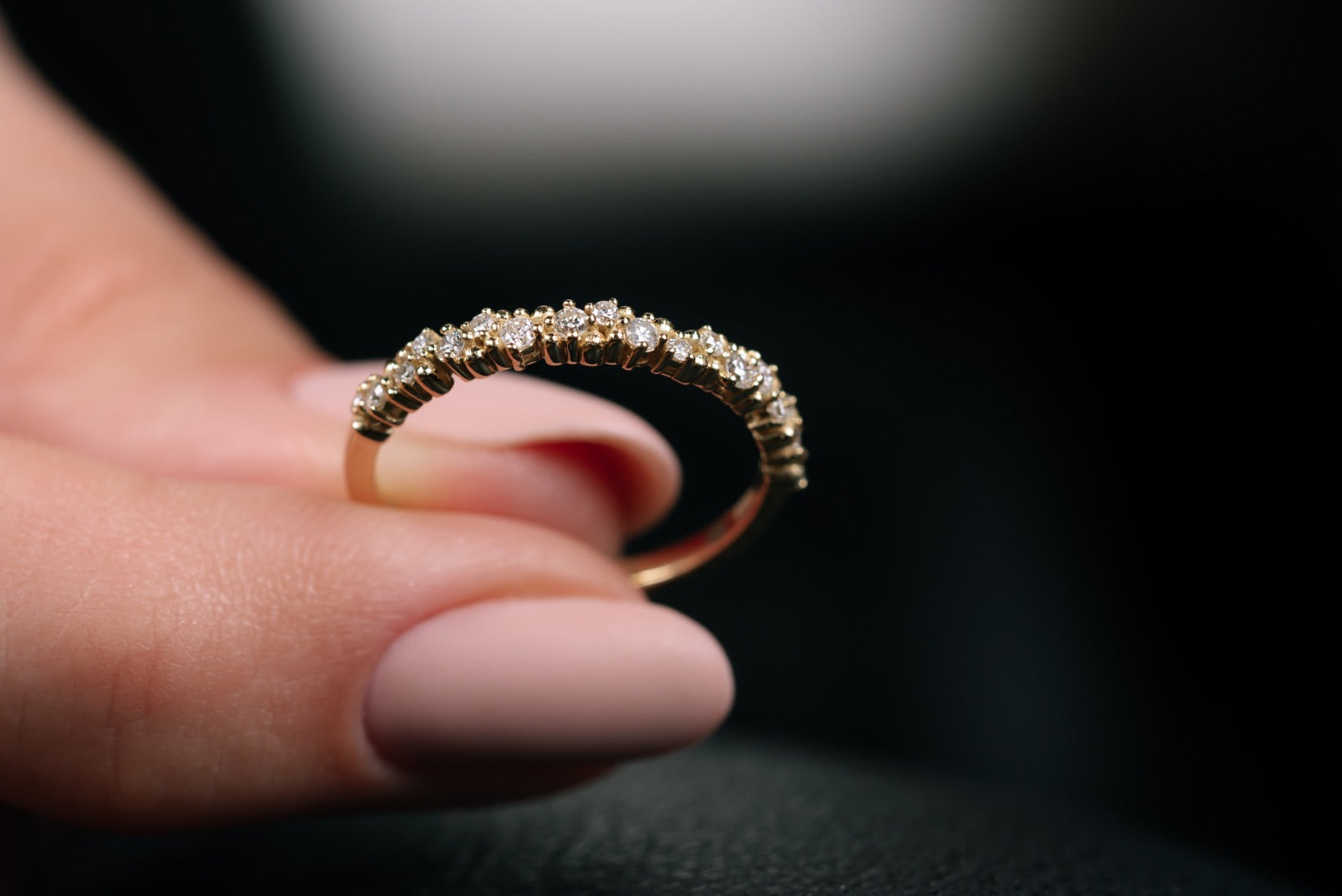 INEL R0011 DIN AUR GALBEN 14K CU DIAMANTE - Bijuterii LA ROSA