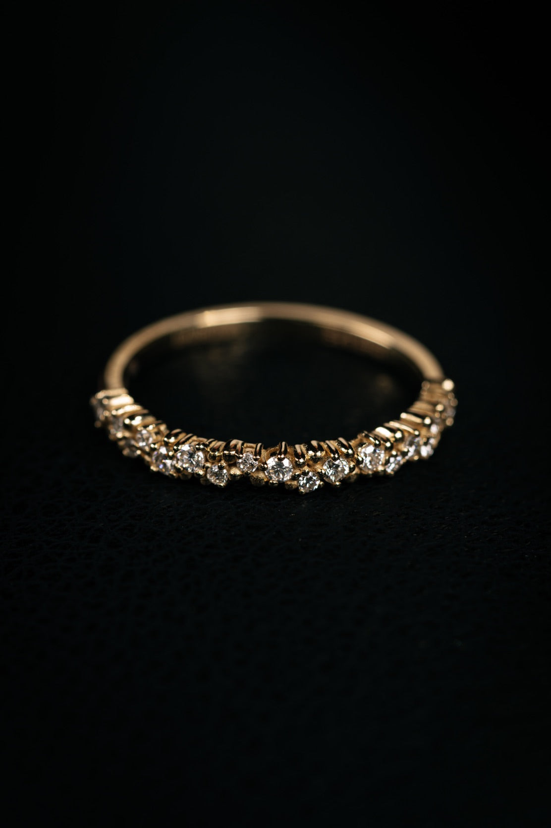 INEL R0011 DIN AUR GALBEN 14K CU DIAMANTE - Bijuterii LA ROSA