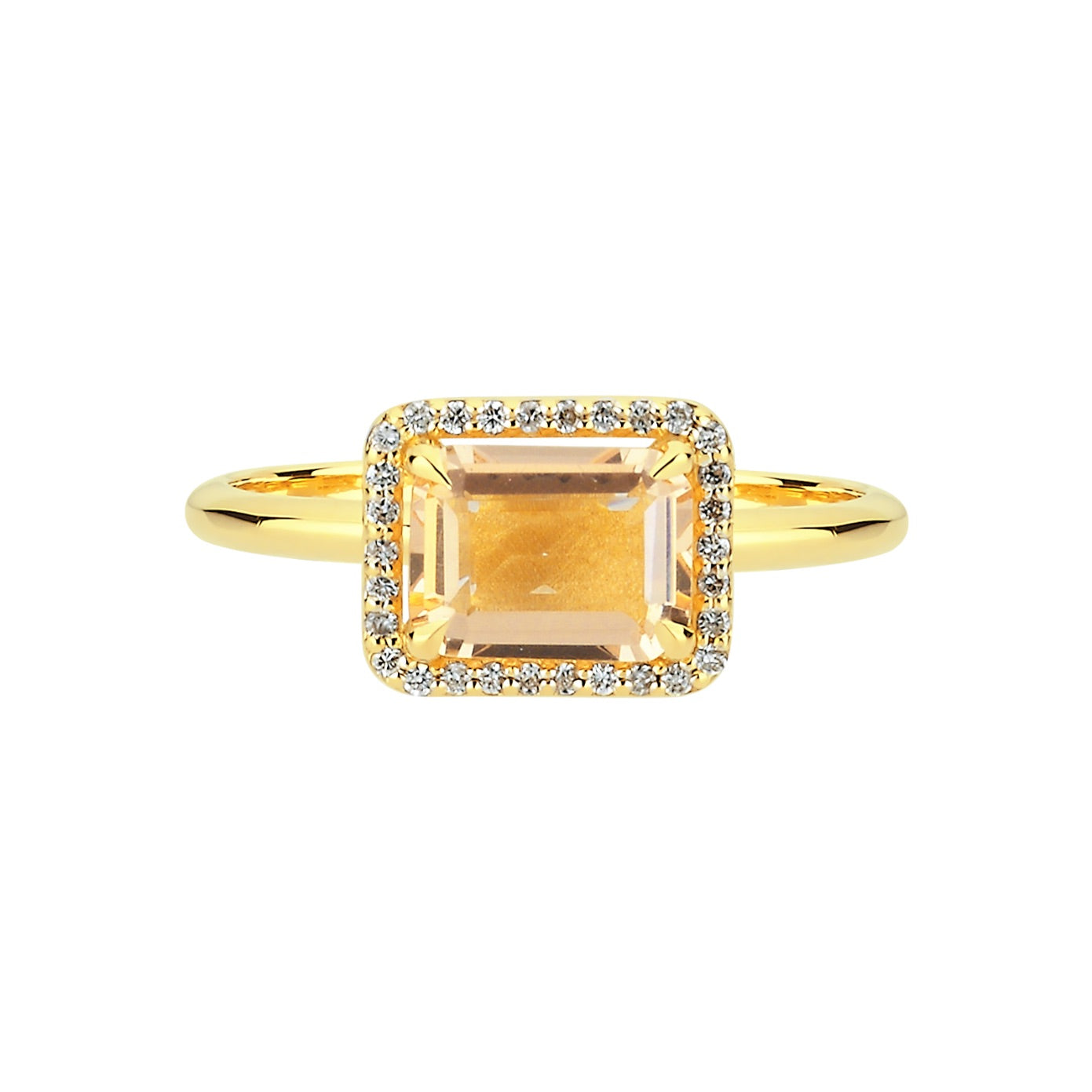 INEL R0012 DIN AUR GALBEN 14K CU DIAMANTE - Bijuterii LA ROSA