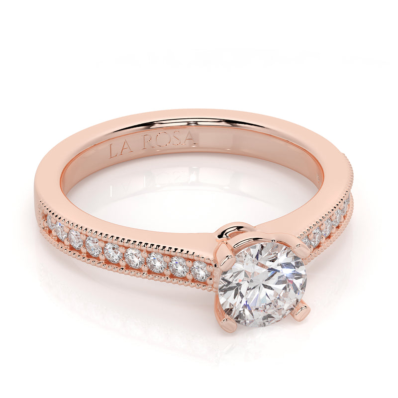 Inel de logodna BUCKING din aur alb 18k cu diamante - Bijuterii LA ROSA - Verighete si Inele de Logodna, bijuterii cu diamante