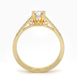 Inel de logodna LDR0203 din aur roz 18k cu diamante - Bijuterii LA ROSA - Verighete si Inele de Logodna, bijuterii cu diamante