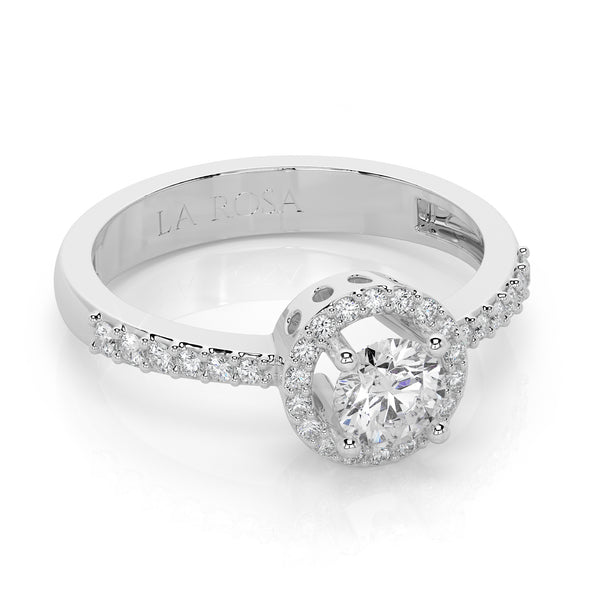 Inel de logodna LGRA1348 din aur alb 18k cu diamante - Bijuterii LA ROSA - Verighete si Inele de Logodna, bijuterii cu diamante