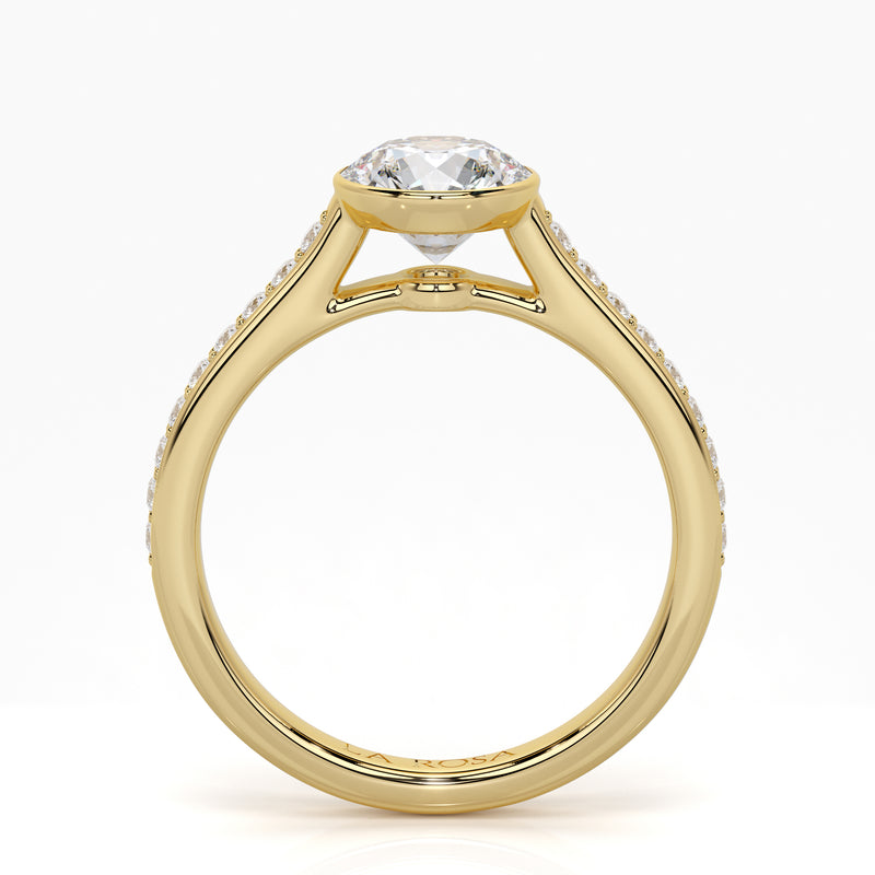 Inel de logodna PARTHENON din aur alb 18k cu diamante - Bijuterii LA ROSA - Verighete si Inele de Logodna, bijuterii cu diamante