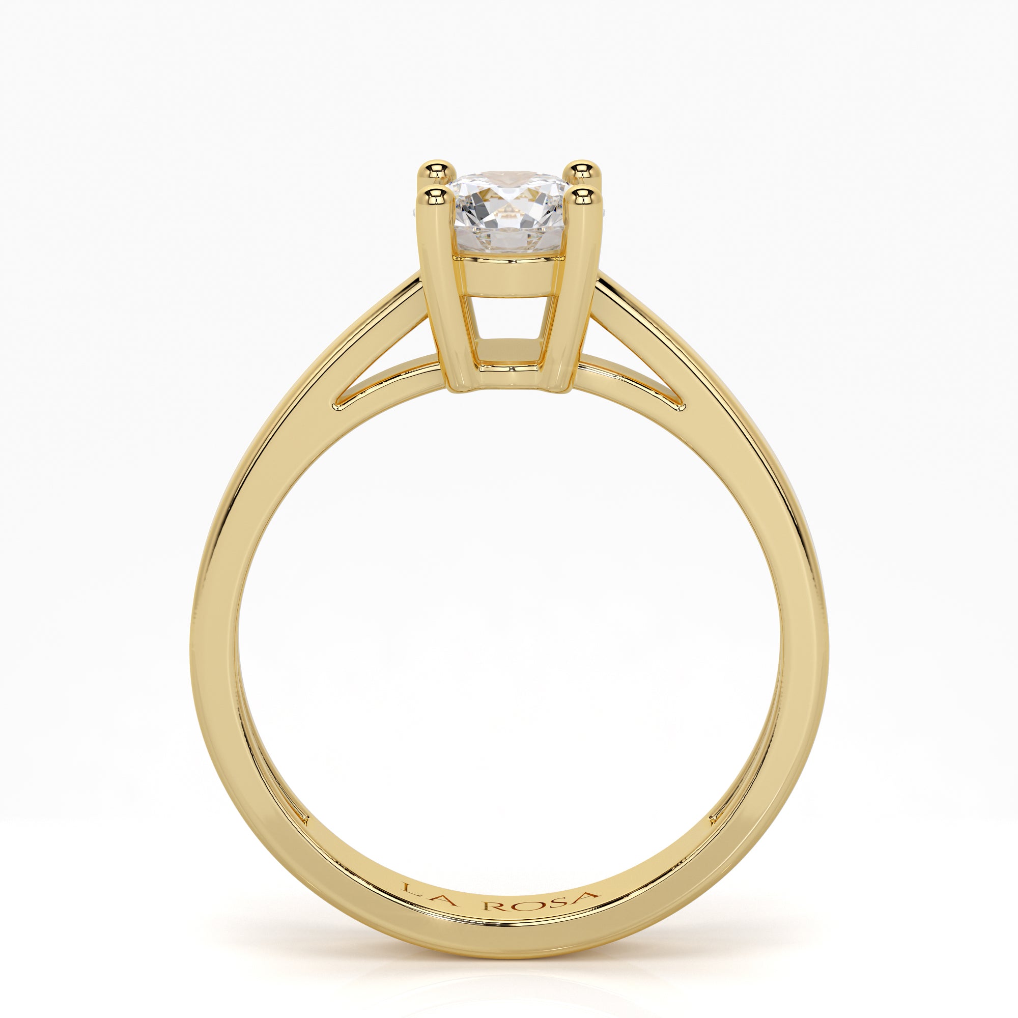Inel de logodna SAGARA din aur galben 18k cu diamant - Bijuterii LA ROSA