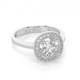 Inel de logodna SAMANO din aur alb 18k cu diamante - Bijuterii LA ROSA - Verighete si Inele de Logodna, bijuterii cu diamante