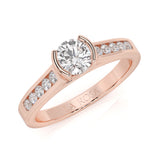 Inel de logodna BASIL din aur alb 18k cu diamante - Bijuterii LA ROSA - Verighete si Inele de Logodna, bijuterii cu diamante