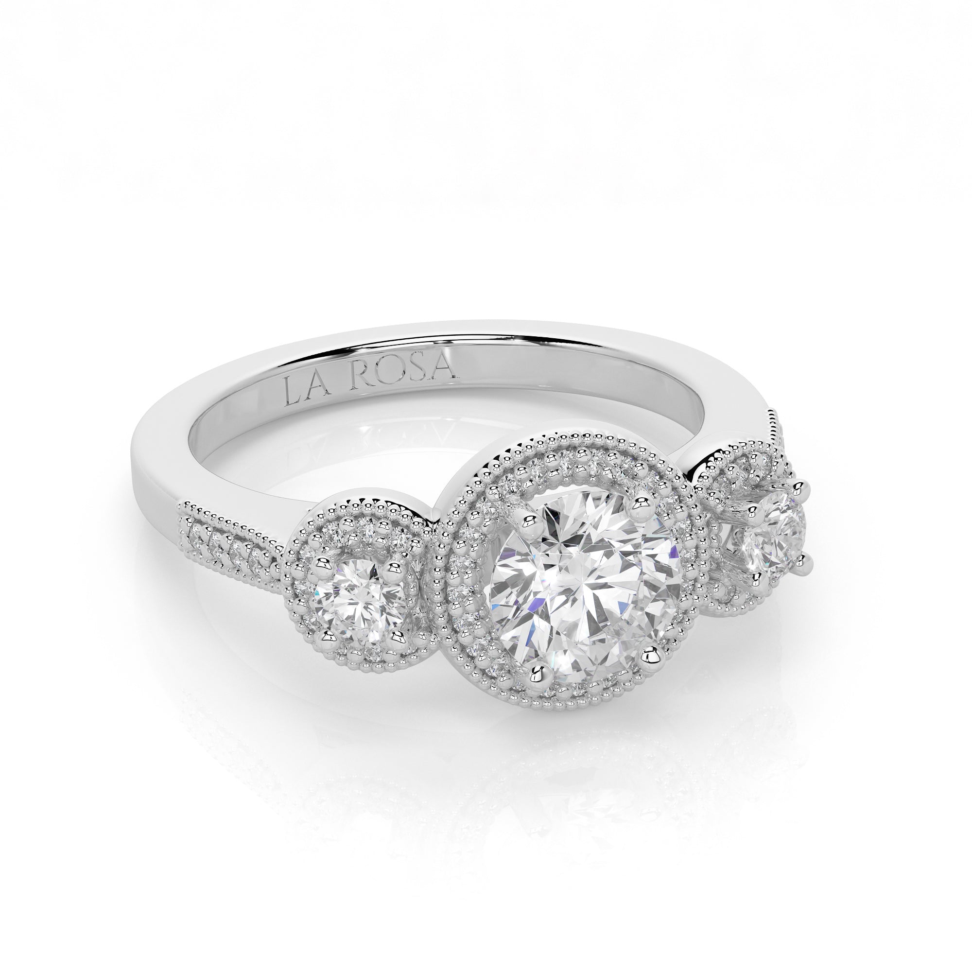 Inel de logodna SAGRADA din aur alb 18k cu diamante - Bijuterii LA ROSA - Verighete si Inele de Logodna, bijuterii cu diamante