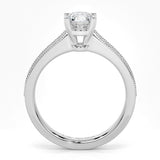 Inel de logodna BUCKING din aur alb 18k cu diamante - Bijuterii LA ROSA - Verighete si Inele de Logodna, bijuterii cu diamante