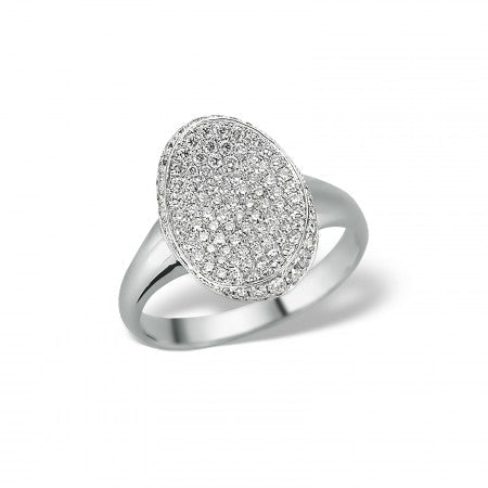 Inel LDR1541 din aur alb 18k cu diamante - Bijuterii LA ROSA