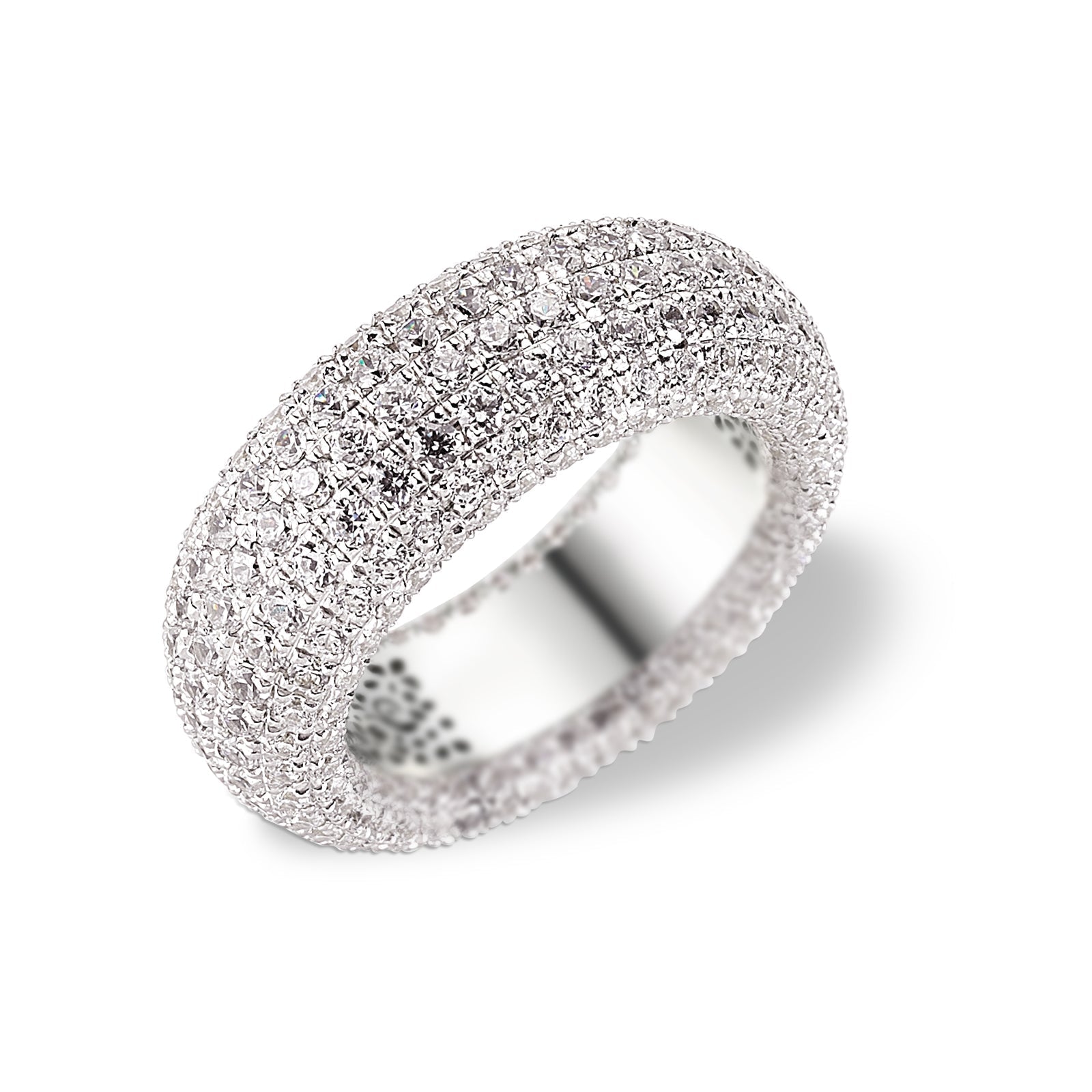 INEL LRHC001 DIN AUR ALB 18K CU DIAMANTE - Bijuterii LA ROSA