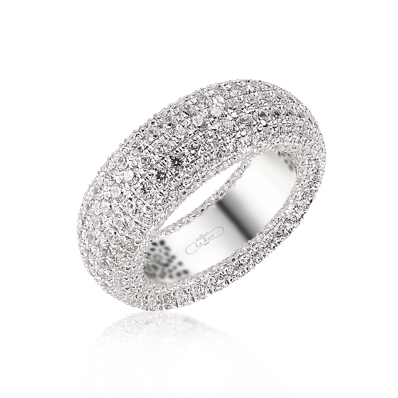 INEL LRHC001 DIN AUR ALB 18K CU DIAMANTE - Bijuterii LA ROSA